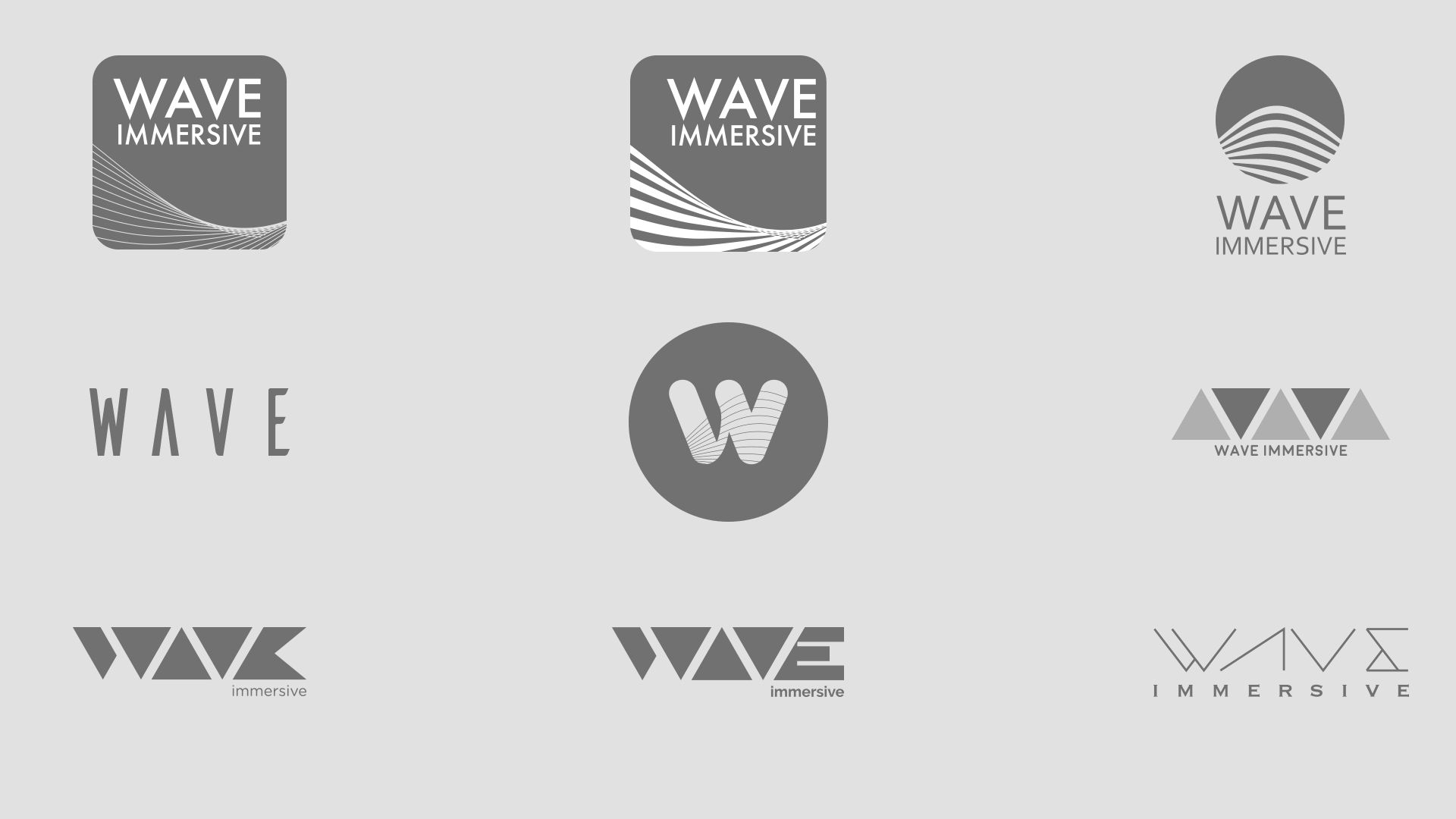 Wave Immersive Initial Designs | JD Salvadore | Graphic Design | London