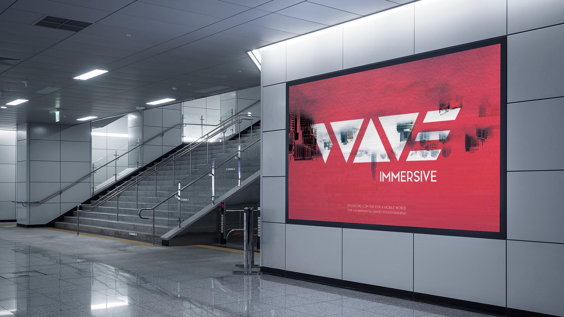 Wave Immersive Billboard | JD Salvadore | Graphic Design | London